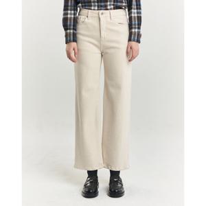 헤지스 여성 24FW 기모세미와이드 아이보리 에센셜 데님 팬츠 HSPA4D983IV