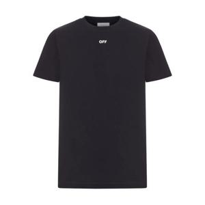 오프화이트 반팔 티셔츠 OMAA027F25JE R008 1001 BLACK