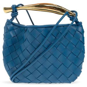 25 FW 보테가 베네타 사르딘 Sardine 미니 탑핸들 숄더백 블루 744267VCPP1