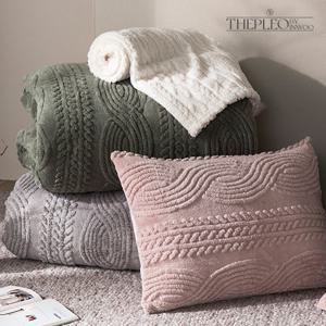 [더플레오] 단잠 니트극세사 베딩세트+멀티담요/Q