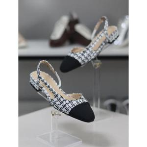 바이로쏘 세이브존03 블랙 캡토 콤비 플랫굽 1.5cm 슬링백힐 (BY)SAV24S12149BC5