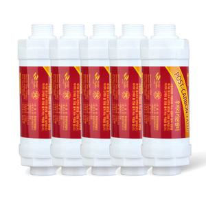 아이리스 연수기 호환 나사형 카본필터 5개 SET [잔류염소제거]