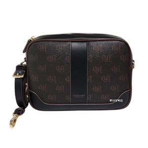 [에스콰이아]24 신상 클래식 로고 패턴 데일리 미니 크로스 카메라백 EODFHB867BK