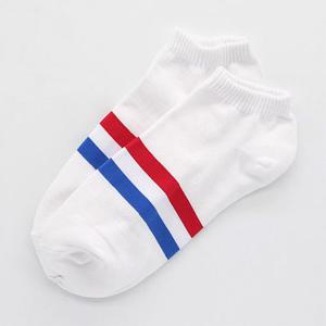 남성용 삼색링글 발목양말 남자양말 흰색3켤레