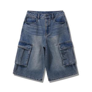 [지프]남여공용 카고 버뮤다 데님팬츠 (JQ2DPU851)