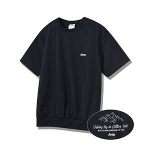 [지프]공용 스몰로고 나일론 반팔맨투맨티셔츠(JQ2TSU140)