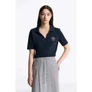 [타미힐피거종합관] 여성 스탬프 로고 폴로셔츠 (T22F6TPI030WT1 C1G)