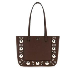 발렌티노 가라바니 여성 브라운 가죽 쇼퍼백 7W2B0R89MJL W04