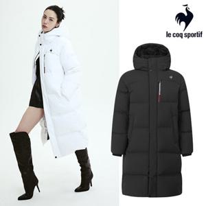 [르꼬끄] 남녀공용 레귤러핏 벤쳐 구스 롱다운자켓 QQ423EDJN2_BLK