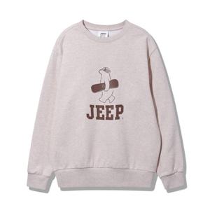 [지프][남녀공용] NQ3890 F/W 루즈핏 베어프린팅 맨투맨 티셔츠