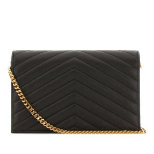 생로랑 퀼티드 패턴 체인 스트랩 클러치 857605 AAA441997