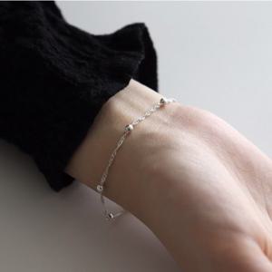 [폭스타일] [Silver925] Wave ball bracelet