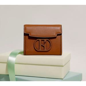 [헤지스ACC] 브라운 H패치 반지갑 HIWA4E529W2