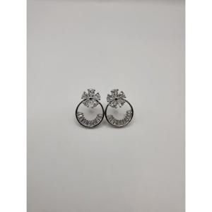 [스텔라앤로라]여성귀걸이 특수큐빅 은침 귀걸이 SAR-133 실버
