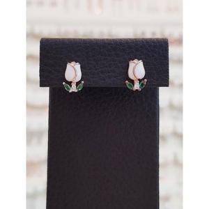 볼라레 세이브존01 튤립 에나멜 은침 귀걸이 spe1149