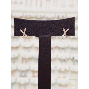 볼라레 세이브존01 엑스 라인 큐빅 은침 데일리 귀걸이 spe1267