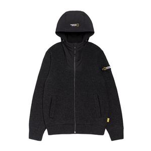 내셔널지오그래픽 N214MKT040 우븐 하이브리드 풀집업CHARCOAL