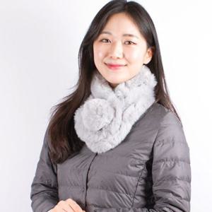 폼폼 쁘띠 머플러 여성 남성 커플 겨울 털 목도리 퍼