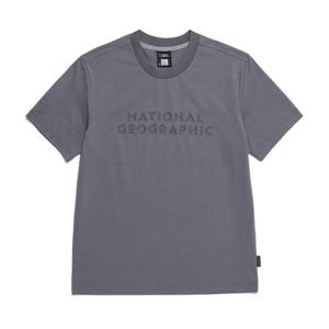 내셔널지오그래픽 N252UTS820 빅로고 그래픽 반팔 티셔츠 IRON GREY