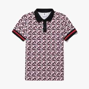 [르꼬끄골프] 여성 헤리티지 패턴 반팔 카라 티셔츠 (GQ122LTS33)