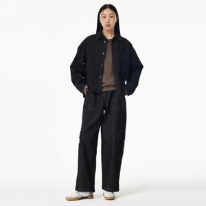 [톰보이]미디엄 블랙 데님 카고팬츠(9105162A03)CT