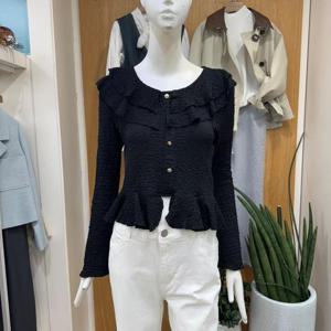 클리지 DP01 프릴 카라 잘록 블라우스 CP2WBL35