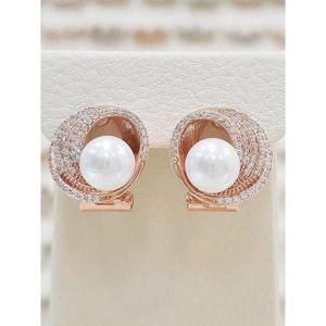 볼라레 세이브존01 세인트 진주 은침 원터치 귀걸이 spe1359