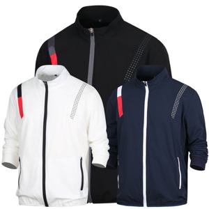 남자 메쉬 스판 반목 집업 점퍼 BM-JUAG-Q001-네이비