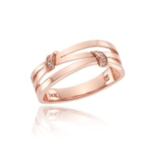 [로이드] 볼륨 더블 레이어 14K 반지 LRS21106G