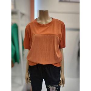 수스 세이브존02 우븐배색  라운드티셔츠 S253BTS858