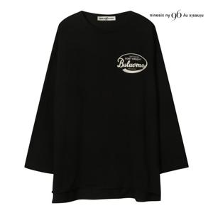 나인식스뉴욕  빅 레터링 프린팅 트임 티셔츠 (NP9TS008M0)