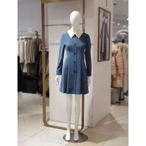 [에꼴드파리]MARIO배색 탈착 카라 트윌 원피스 M16RB3XWOAM16D