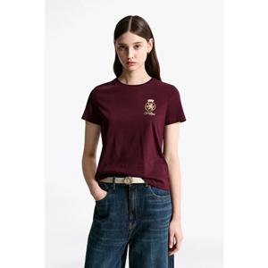 [타미힐피거종합관] 여성 골드 크레스트 티셔츠 (T22F7TTO060WT1 XIH)