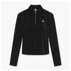 [르꼬끄]르꼬끄긴팔티 TQT QP422ORLO1-BLK 여성 벨벳 슬림핏 반