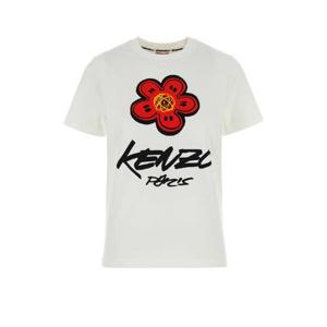 KENZO White cotton t shirt FF62TS3564SG 02