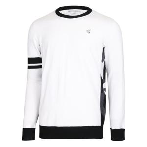 [파파브로] 남성 캐시미어 소재 카모 패턴 배색 라운드넥 골프니트 LB-KNG-KS21M112