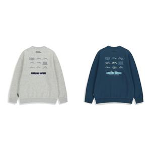 내셔널지오그래픽 키즈 백그래픽 맨투맨 (기모) (K254USW010)
