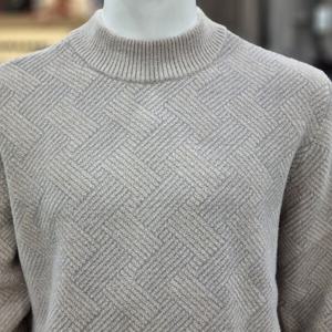 [크로커다일남성]겨울신상 자가드 패턴 하프터틀넥CDAAAKR431282