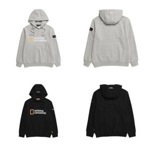 [내셔널지오그래픽]N223UHD010 루코스 빅 로고 약기모 후디