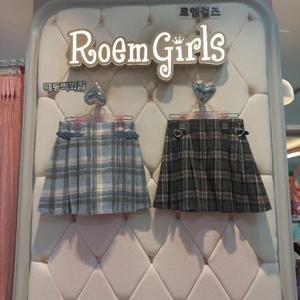 로엠걸즈 DP01 버클 체크 주름스커트 , RGWH25T1P