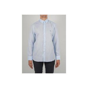 23SS Etro Embroidered 로고 linen 셔츠 163658285250