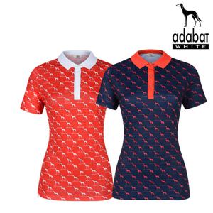 아다바트화이트 여성 반팔 카라티 A8M-WTS249 2종택1