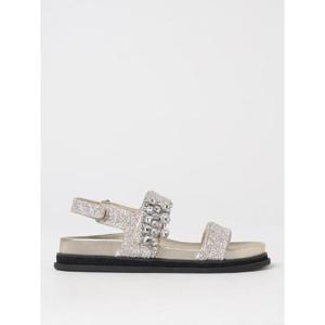 지미추   샌들 SS25 VERITYSANDALFLATGK SAND CRYSTAL 5770137 Gold