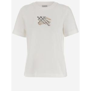 버버리   반팔 티셔츠 FW25 8116161CHALK 6210437 White