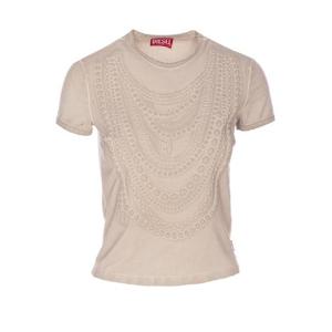 디젤   반팔 티셔츠 SS25 A182310BLBB7FJ 5555770 Beige