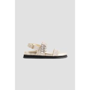 지미추   샌들 SS25 VERITY SANDAL FLAT GNK SAND CRYSTAL 6284264 GNK SANDCRYSTAL
