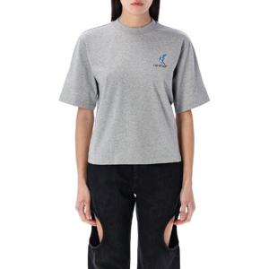 오프화이트   반팔 티셔츠 SS25 OWAA124S25JER0030510 5486355 GREY MELANCE