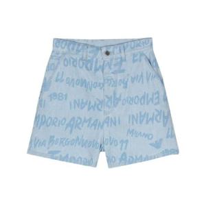 25 FW 엠포리오아르마니 FF 프린트 샴브레이 쇼츠 3D2J772DV2Z TP434895162