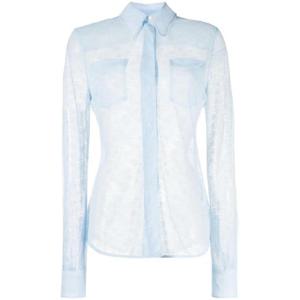 25 FW 빅토리아베컴 시스루 레이스 긴소매 셔츠 1223WSH004646B TP442922829