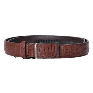 [에스콰이아]리얼 카이만 특피 악어 크리스탈 큐빅장식 자동벨트 ECBFBA116BR